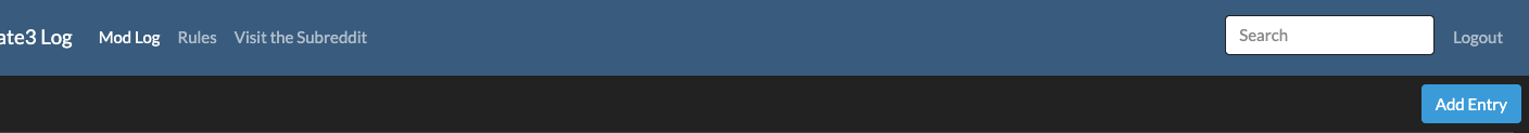 Add Entry Button