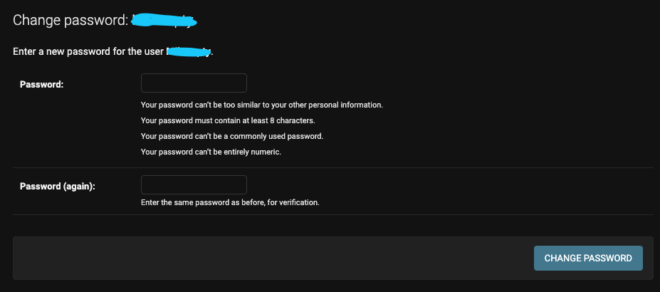 Change Password